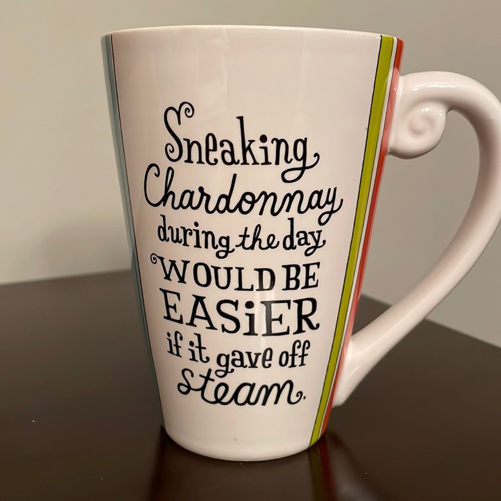 Hallmark “sneaking Chardonnay” coffee mug
